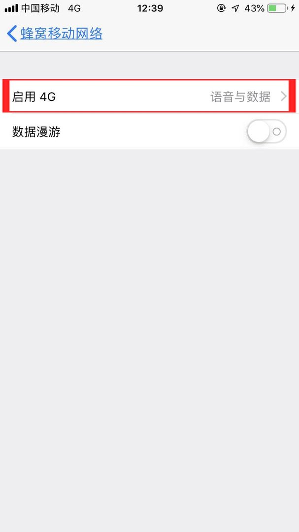 苹果手机怎么用4G？