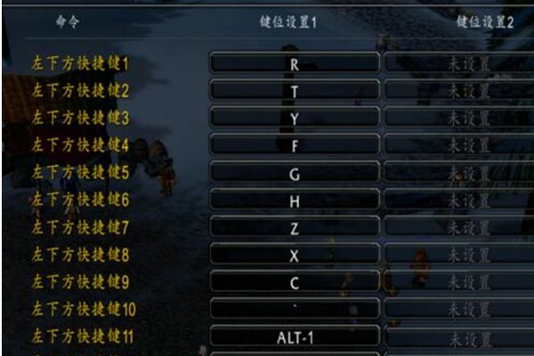 魔兽世界怎么把技能设置在F1、F2等等？