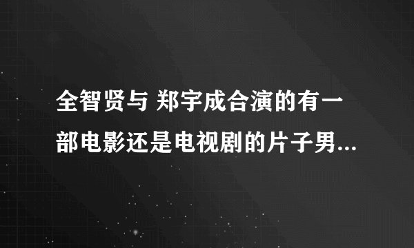 全智贤与 郑宇成合演的有一部电影还是电视剧的片子男女主角都是警察。求片子的名字····