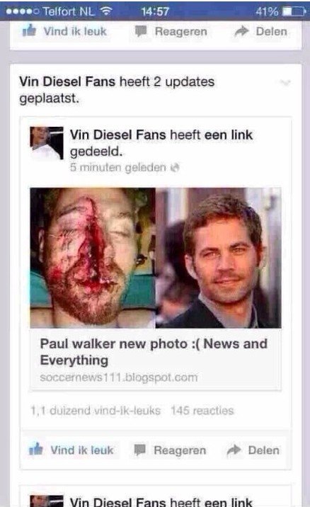 保罗沃克真的死了吗？