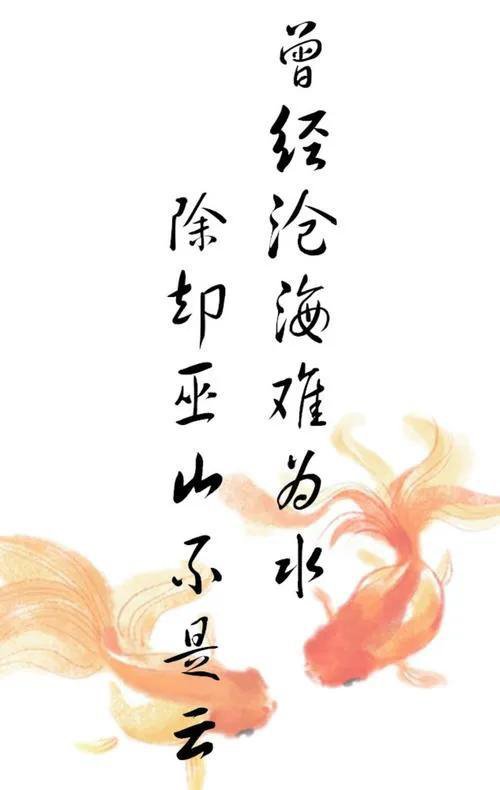 曾经沧海难为水，除却巫山不是云什么意思?