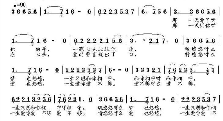 王馨的《还没有爱够》简谱?