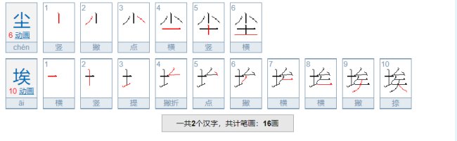 尘埃是什么意思？