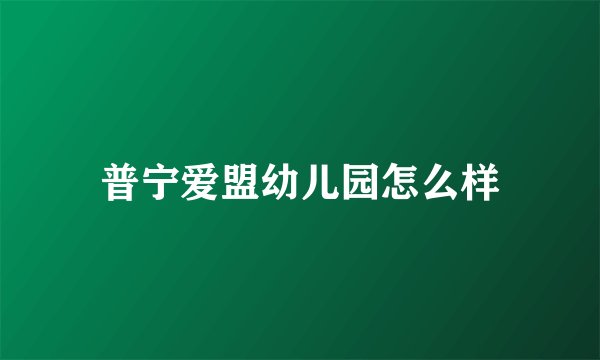 普宁爱盟幼儿园怎么样