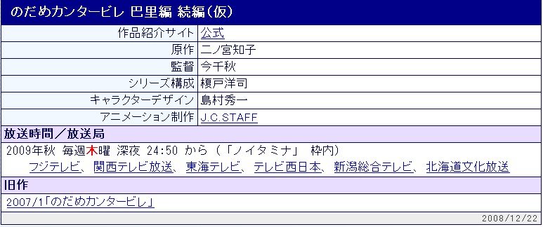 交响情人梦动画出第三季吗