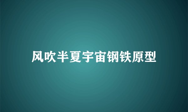 风吹半夏宇宙钢铁原型