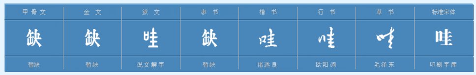 哇多音字组词……