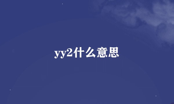 yy2什么意思