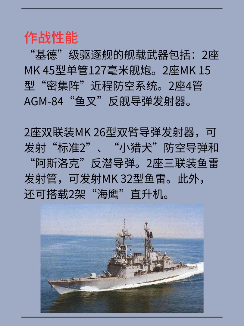 美国“基德”级驱逐舰