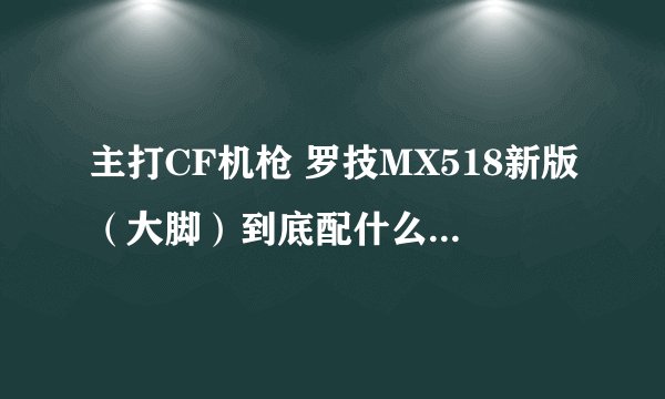 主打CF机枪 罗技MX518新版（大脚）到底配什么垫子好？？
