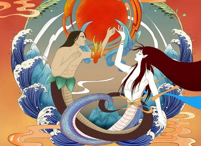 女娲全身的样子