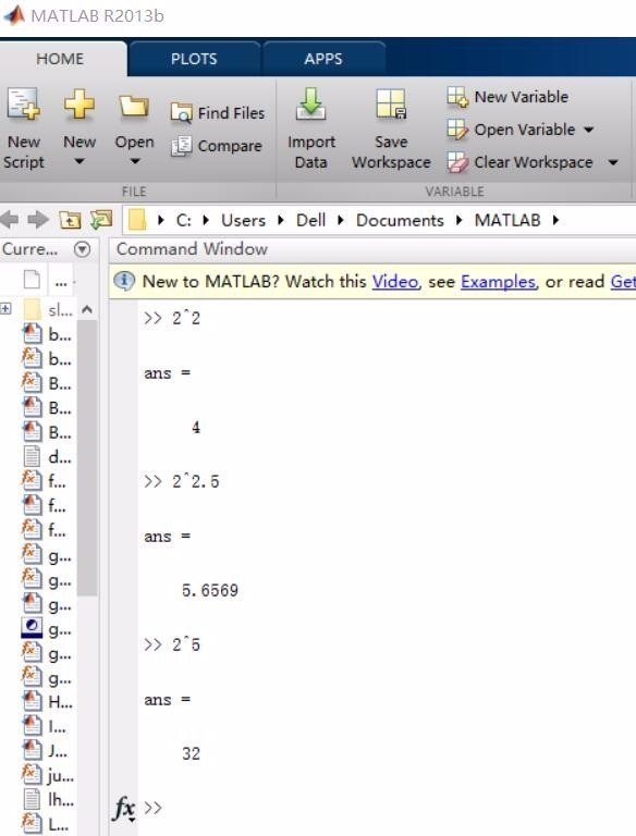 matlab乘方用什么符号