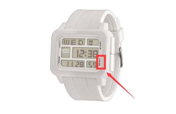 levis多功能电子手表怎么调时间