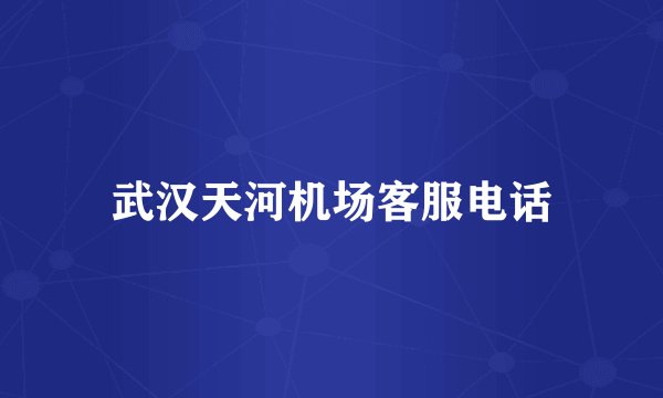 武汉天河机场客服电话