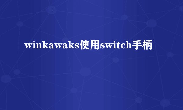winkawaks使用switch手柄