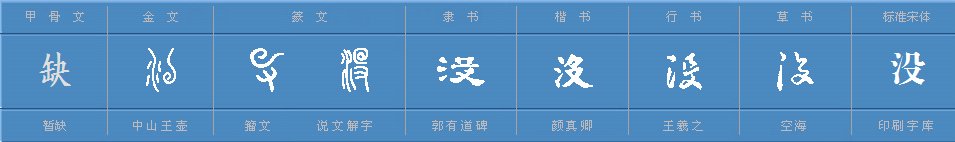 没的多音字组词有哪些？