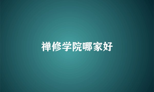 禅修学院哪家好