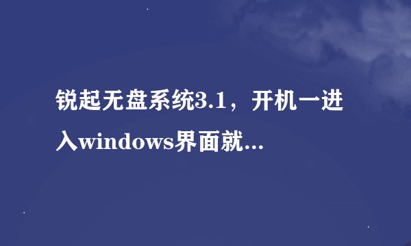 锐起无盘系统3.1，开机一进入windows界面就蓝屏，蓝屏代码：0*000000CA，谁知道怎么解决啊？