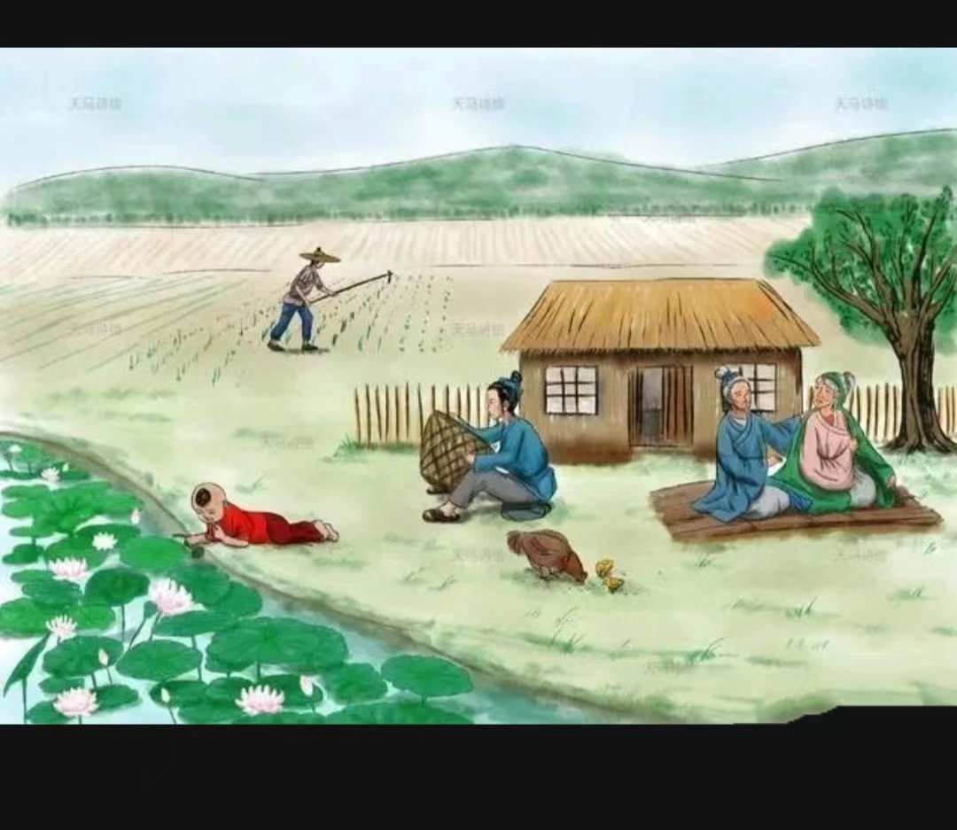 清平乐 村居 翻译