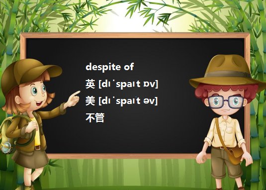 regardless of与despite of有什么区别？