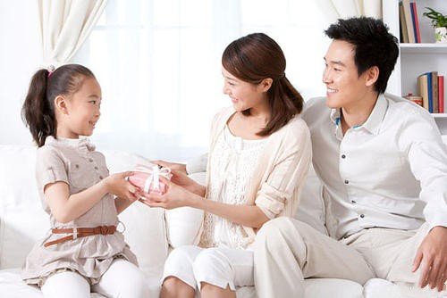 感谢女儿送的礼物的句子