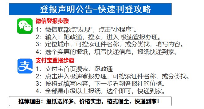 我要在报纸上登一个声明，是汉中的，怎么登，具体怎么做，流程，还有报社地址电话最好也发一下，谢谢了！