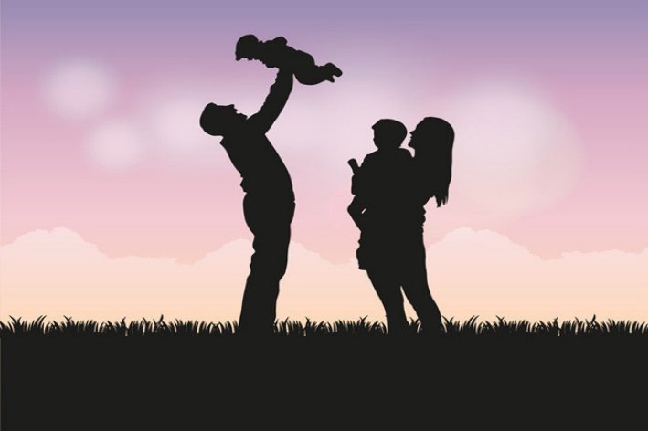 一家四口的祝福语