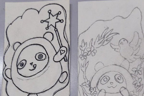 冰墩墩书签怎么做