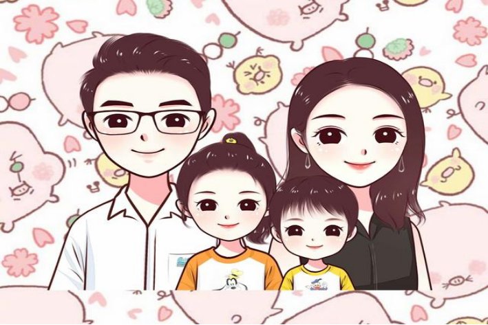 一家四口的祝福语