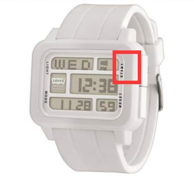 levis多功能电子手表怎么调时间
