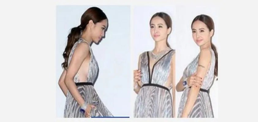 蔡依林戴2亿珠宝 深v低胸长裙性感无比