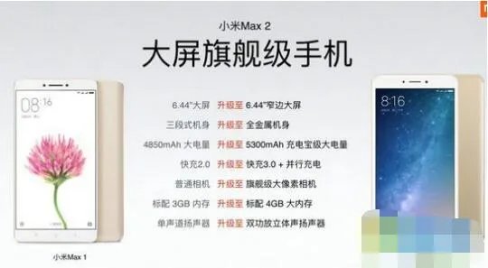小米Max2和小米max什么区别 小米max1对比小米max2