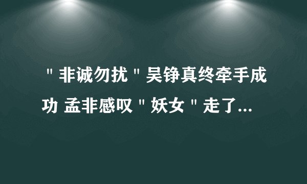 "非诚勿扰"吴铮真终牵手成功 孟非感叹"妖女"走了-飞外网