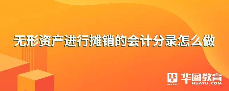 无形资产进行摊销的会计分录怎么做