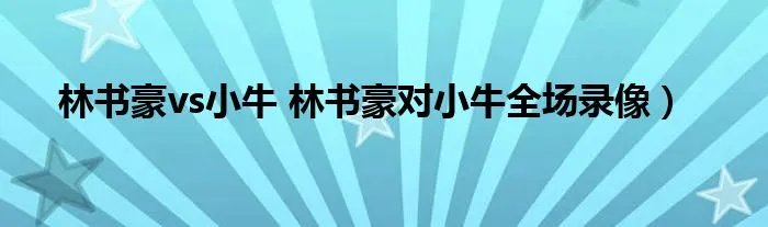 林书豪vs小牛 林书豪对小牛全场录像)