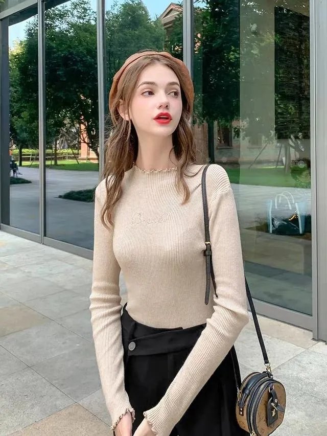 女款时尚针织衫款式图片