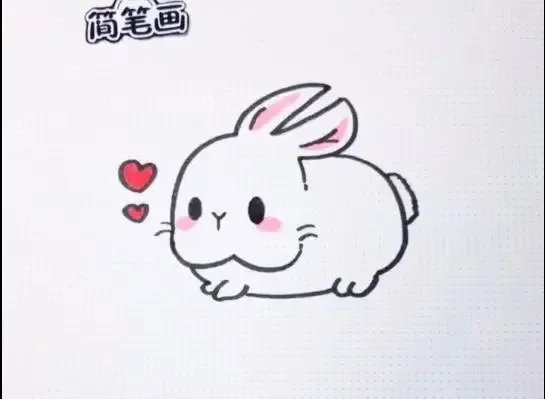 画一只新年小兔子怎么画
