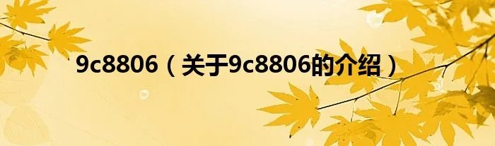 9c8806（关于9c8806的介绍）