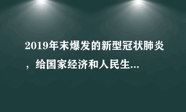 2019年末爆发的新型冠状肺炎,给国家经济和人民生活带来巨大