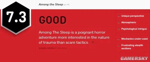 《沉睡之间(Among The Sleep)》IGN 7.3分 寓意深刻结局单薄
