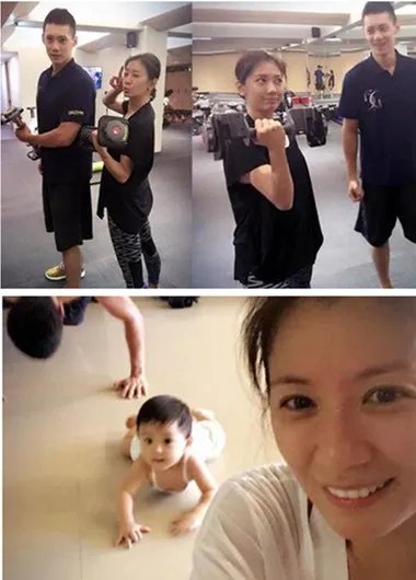 咘咘迷上帅气教练 继女神干妈后的又一“新宠”