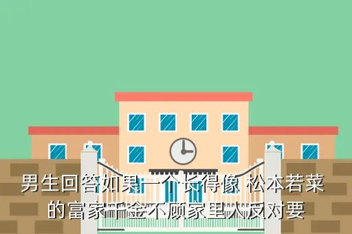 男子为面子买宝马,男生回答如果一个长得像 松本若菜 的富家千金不顾家里人反对要