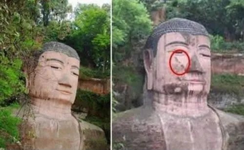 乐山大佛闭眼事件 惊天骇闻大曝光