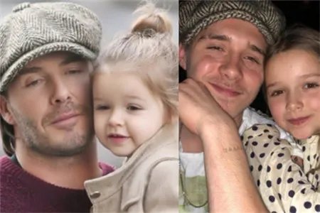 小七为小贝洗头  网友都竖起拇指