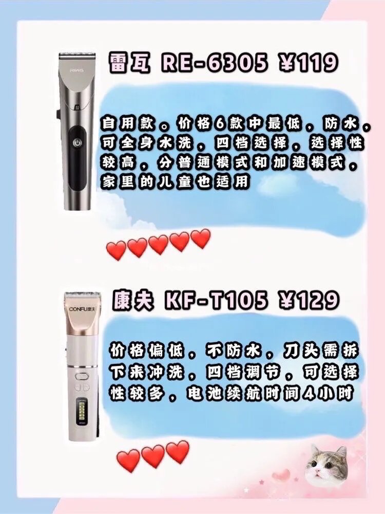 6款家用理发器测评！让自己成为tony老师