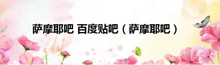 萨摩耶吧 百度贴吧（萨摩耶吧）