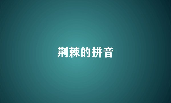 荆棘的拼音