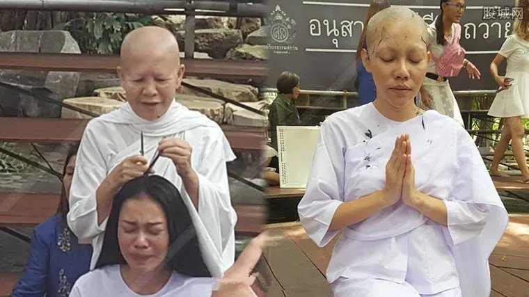 泰国女星Ammy出家为尼 昔日性感女神变成尼姑