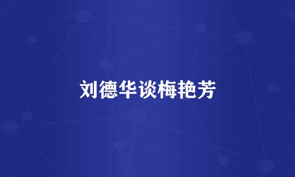 刘德华谈梅艳芳