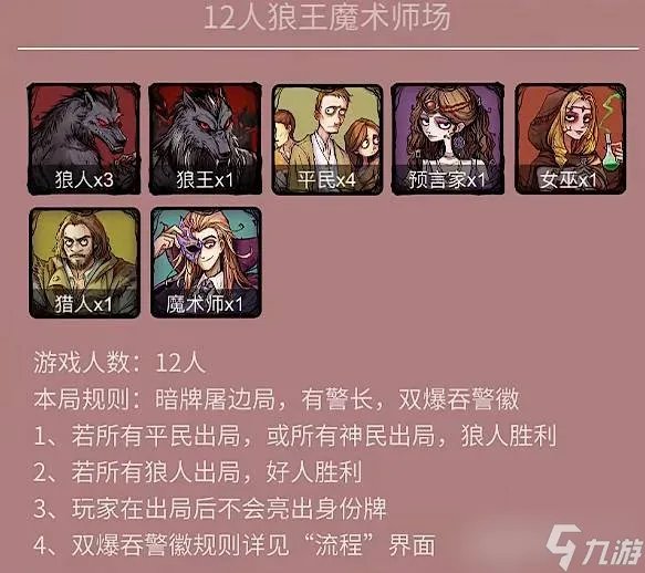 狼人杀中的狼王魔术师怎么玩 狼王魔术师玩法